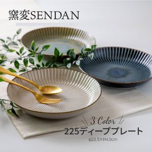 SENDAN Kiln Change PASTA/DINNER Plate Made in Japan Mino-Ware